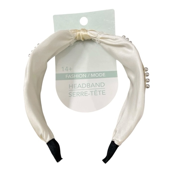 Accessories - Elegant Cream Pearl-Embellished Headband